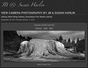VIEW CAMERA PHOTOGRAPHY BY JB & SUSAN HARLIN
